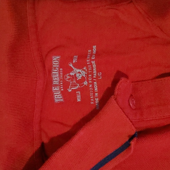 True Religion red large polo - Picture 2 of 3